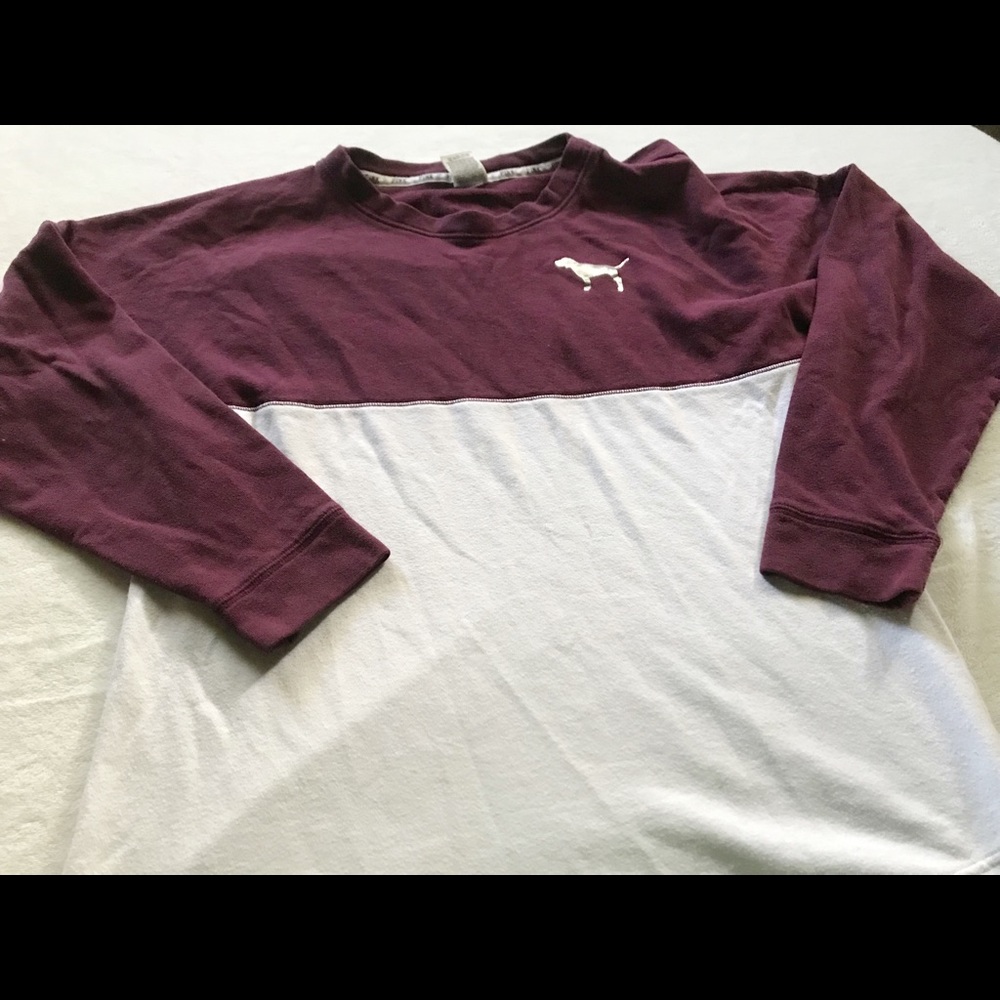 PINK Victoria’s Secret Long Sleeve Baseball Tee SP